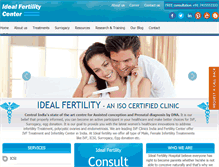 Tablet Screenshot of idealfertility.com